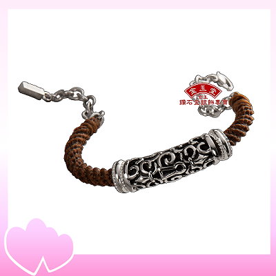 鎖愛情話～銀飾蠟線男手鍊