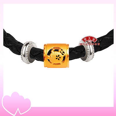 招貴人生肖豬～大黃金墜