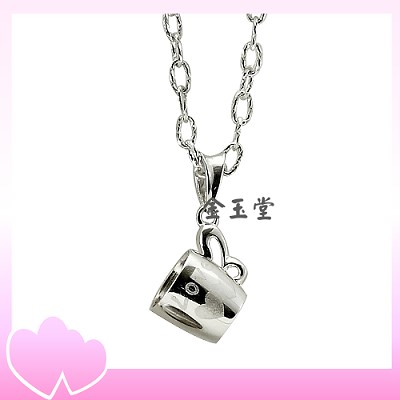 一輩子的愛~白k金墜飾(小)